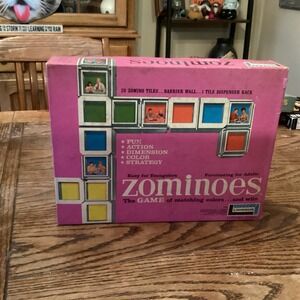 Zominoes The Game Of Matching Colors And Wits Lakeside Vintage 1963 Scarce